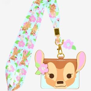 Disney Bambi Floral Lanyard and Card Holder